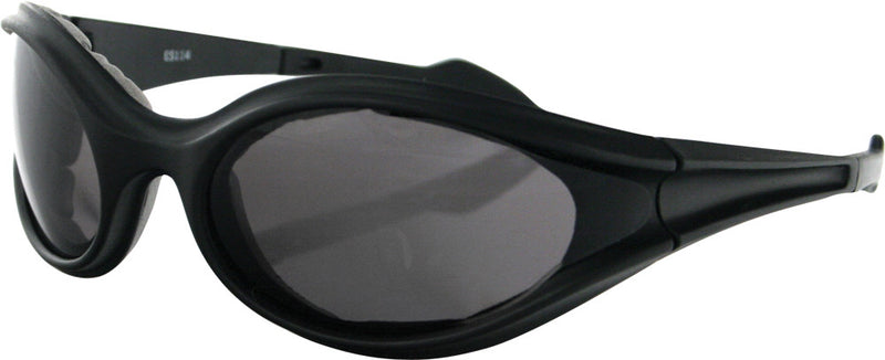 Bobster 26-4710 ES114 FOAMERZ SUNGLASSES BLACK W/SMOKE LENS