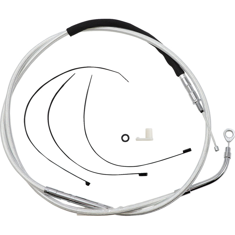 Magnum Shielding High-Efficiency Braided Sterling Chromite II® Clutch Cable 71-3/4" - 32366HE For Harley Touring 2021-2024