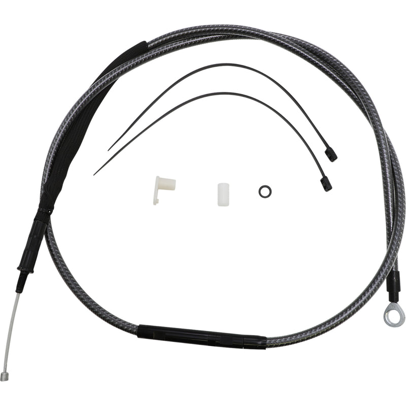 Magnum Shielding High-Efficiency Polished Karbonfibr Clutch Cable /16" - 72288 For Harley Motorcycles 2006-2024