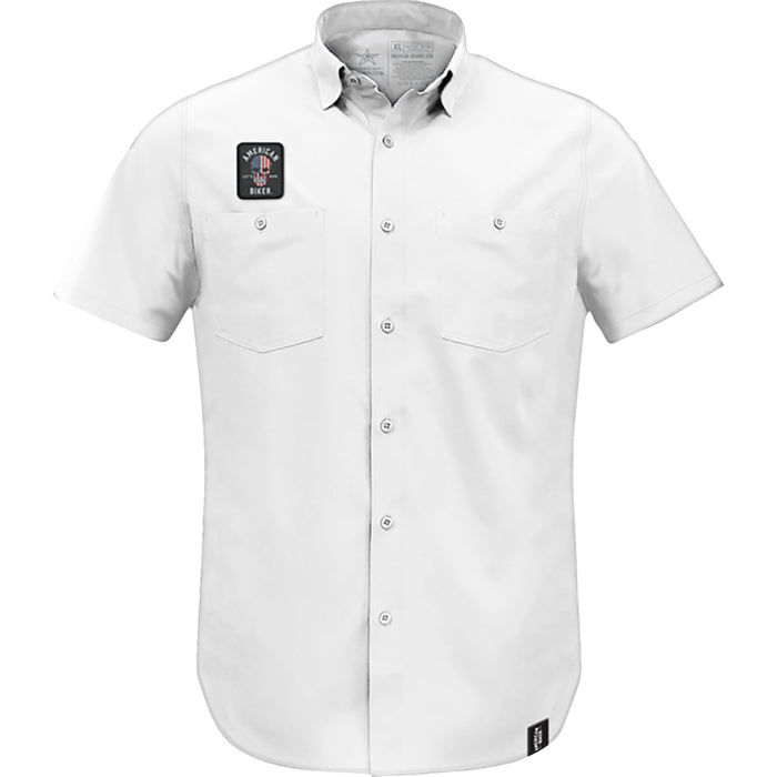 AMERICAN BIKER 3040-3412 ABBRWBSAM13ST74WH3R Biker Sam Lightweight Shirt red/white/blue - 3xl