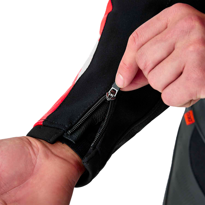 Rst 556-3635240 103635F.RED-40 TRACTECH EVO D3O JACKET BLK/FLO RED LEATHER SM