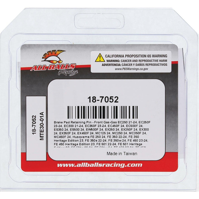 All Balls 21-87052 18-7052 BRAKE CALIPER PIN FRONT