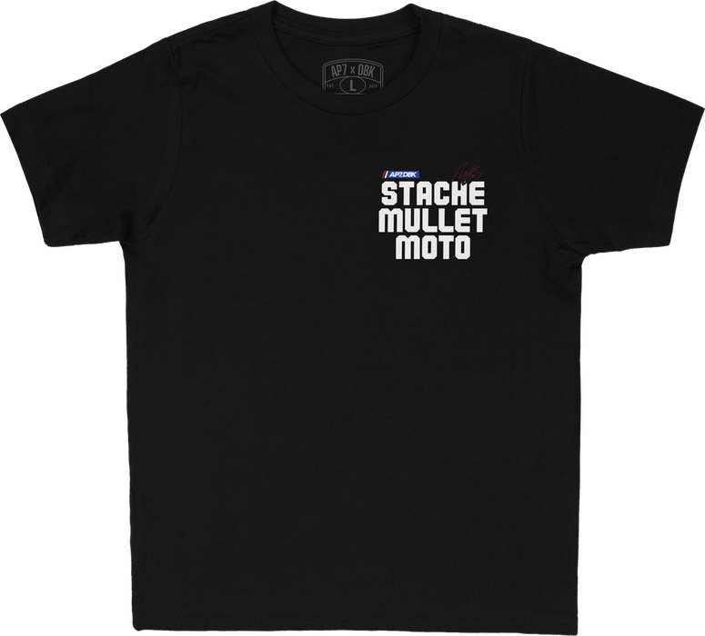 Dbk 325-00023YM YTAP-MULLETMADN-M MULLET MADNESS YOUTH TEE BLACK YM