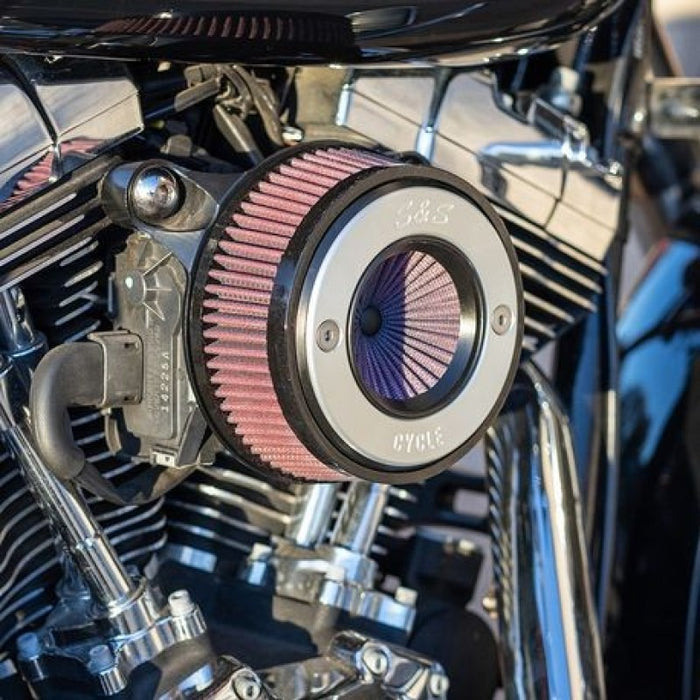 S&S Cycle 170-0715A 08-16 Touring/16-17 Softail Stealth Air Stinger Kit W/ S&S Ring - Photo - Primary