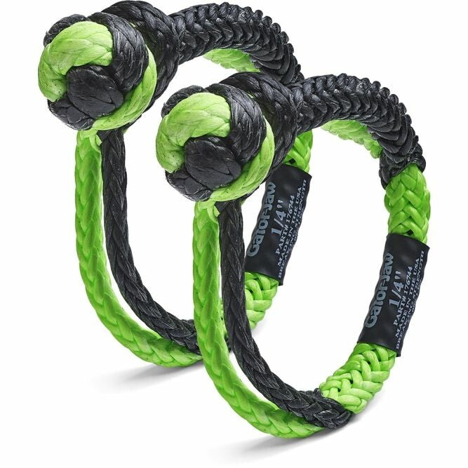 Bubba Ropes 740-6744 176744 GATOR-JAW (MINI PAIR) SHACKLE 1/4"