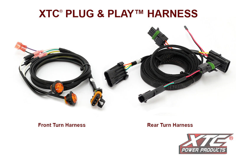 Xtc Power Products Auto Turn Signal Kit W Billet Lever AND Front DRL Lights CAN Can-Am Maverick - ATS-L-CAN-X3-DRL Can-Am Maverick 2017-2026