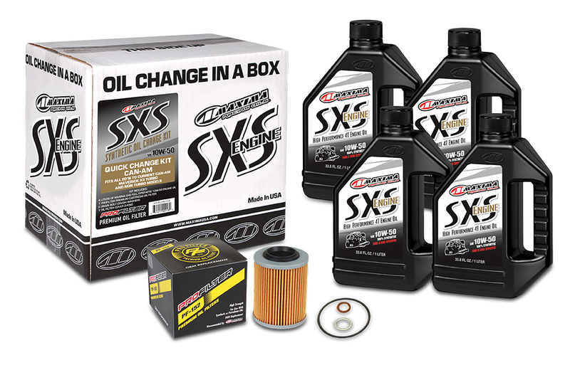 Maxima Racing Oil SXS CAN-AM Quick Change Kit 10W50 W OIL Filter - 90-219013-CA Can-Am Maverick 2017-2020