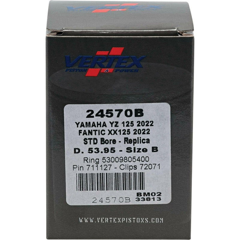 Vertex Piston Kit Cast 53.95/Standard - 24570B Yamaha YZ 125 2022-2024