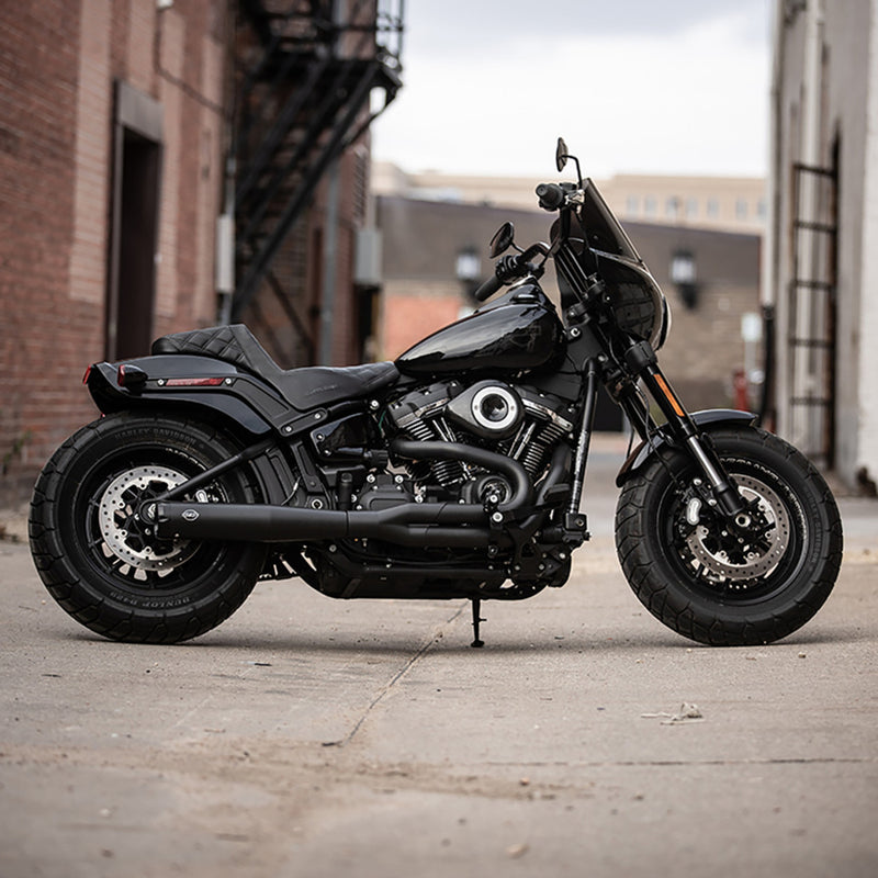 S&S Cycle Super Street 2-Into-1 Exhaust System - 550-0789 For Harley Softail 2018-2024
