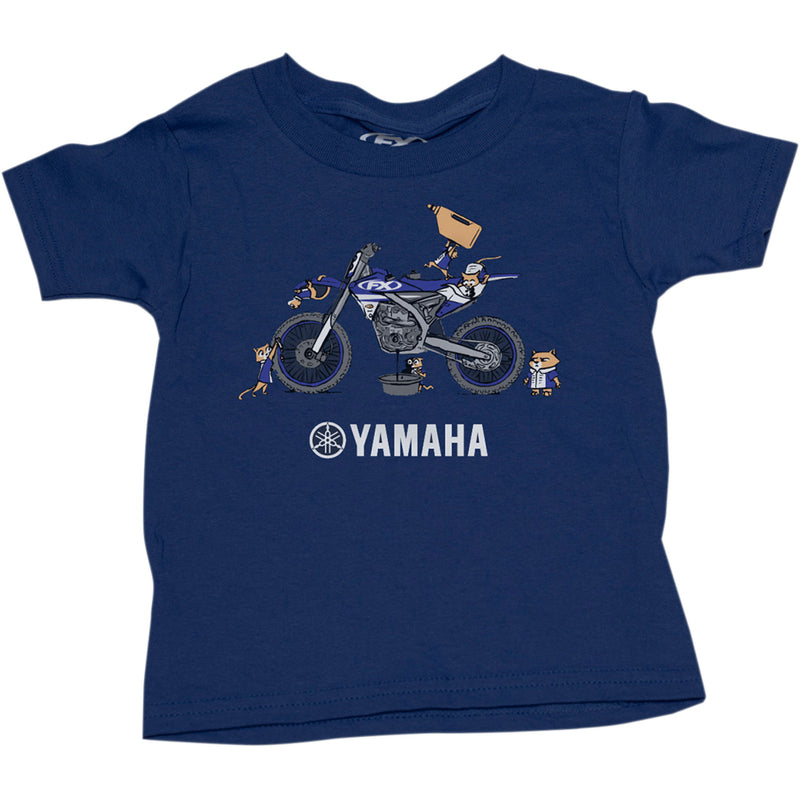 FACTORY EFFEX Toddler Yamaha Pit Crew T-Shirt Navy