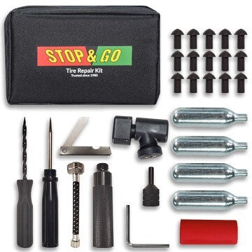 Stop & Go Pocket Tire Plugger Kit Plus CO2 Inflation - 1001A