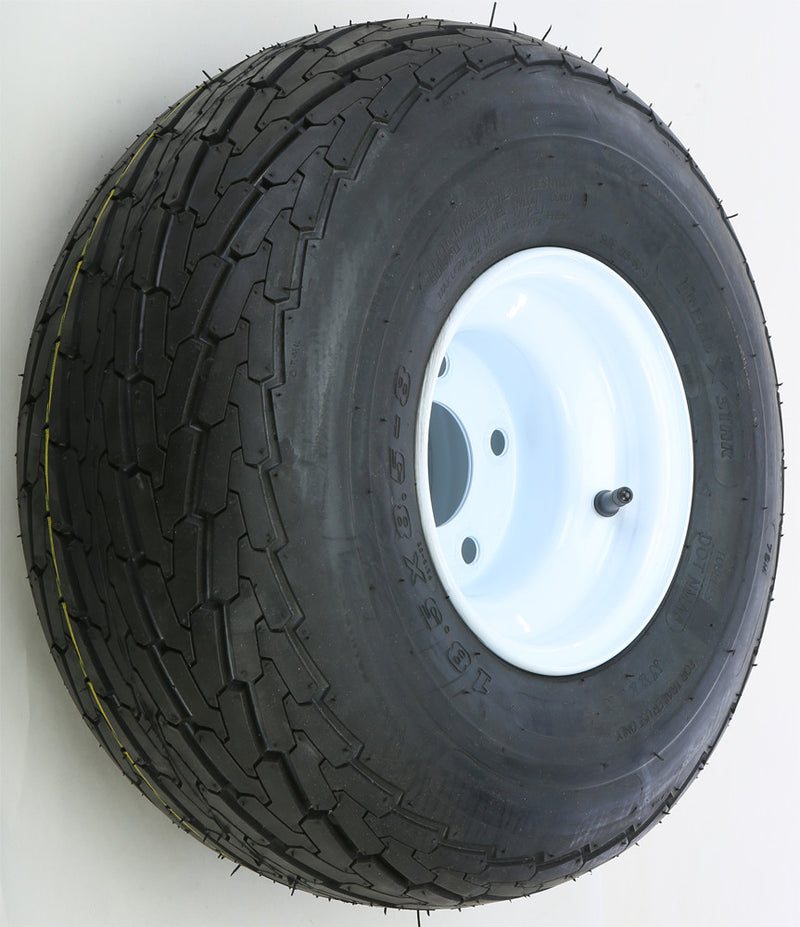 Awc 58-8154 TA2287012-70B18.5C TRAILER TIRE AND WHEEL ASSEMBLY WHITE