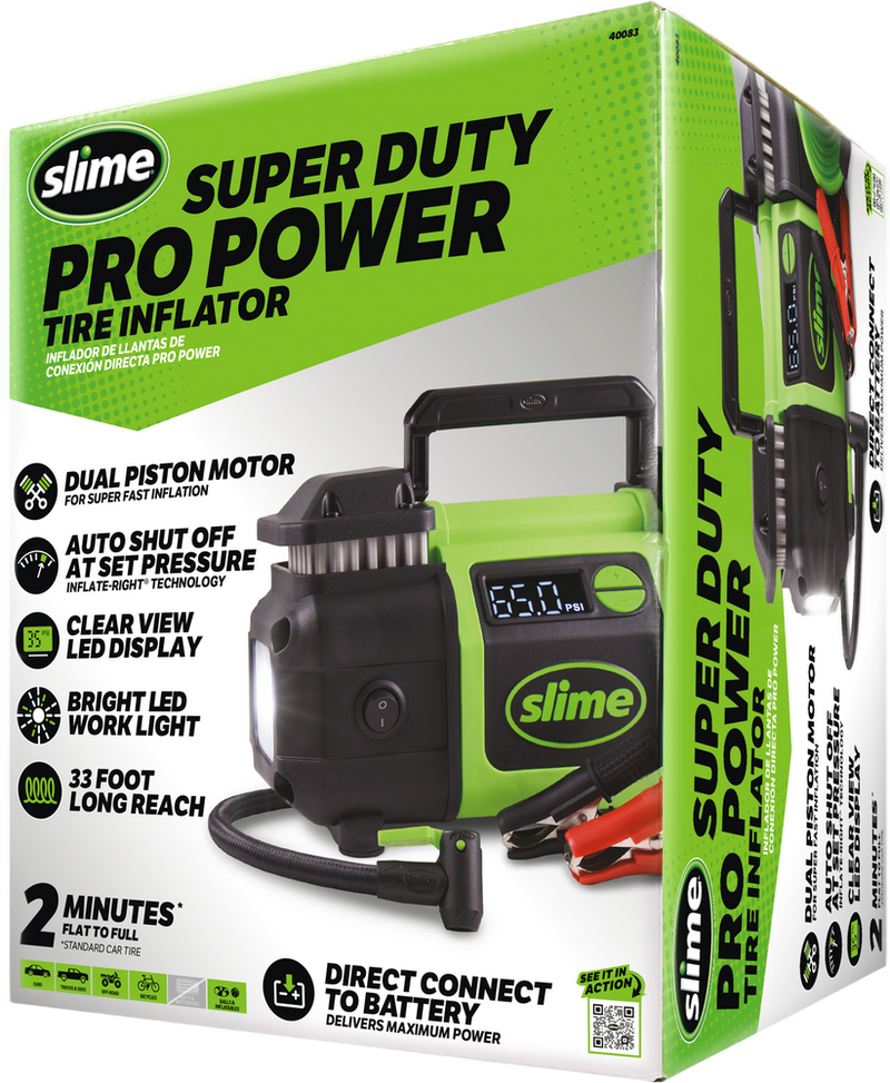 Slime 85-2041 40083 SUPER DUTY PRO POWER TIRE INFLATOR