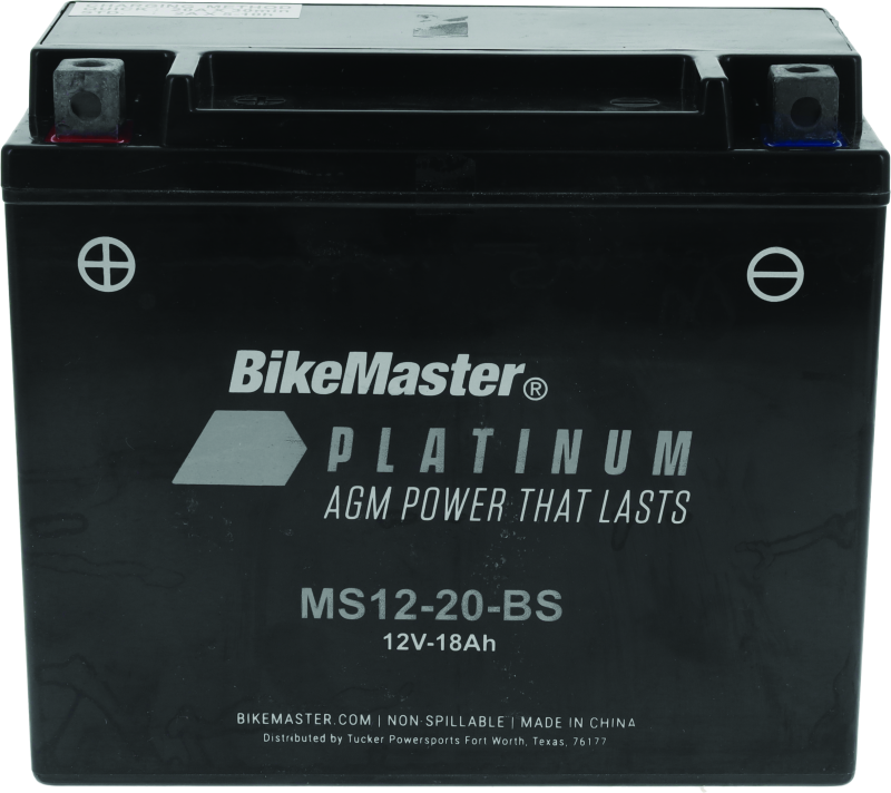BikeMaster 780725 AGM Battery - MS12-20-BS - Photo - Primary