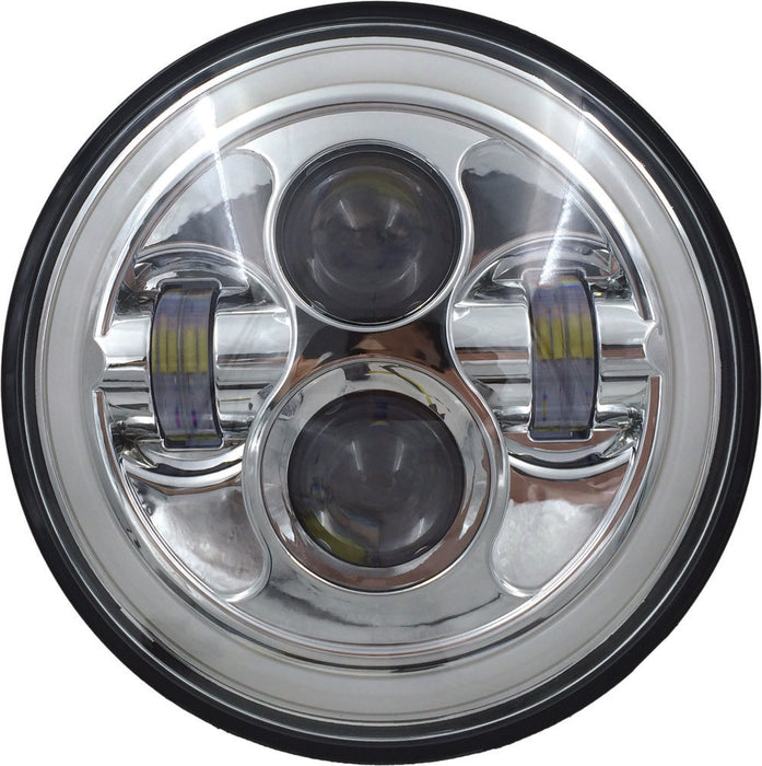 Pathfinder 226-0029 HD7MCH HIGH DEFINITION 7" LED HEADLIG FULL HALO CHROME