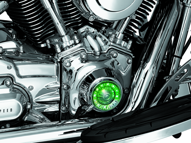 Kuryakyn 8389 Tappet Block Accents For Twin Cam Chrome - Photo - Primary