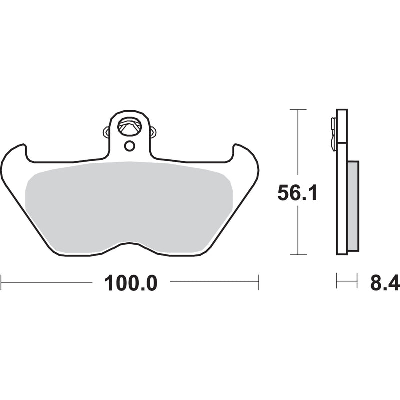 SBS 1722-0704 703HS HS Street Excel Sintered Front Brake Pads HS Brake Pads - BMW - 703HS