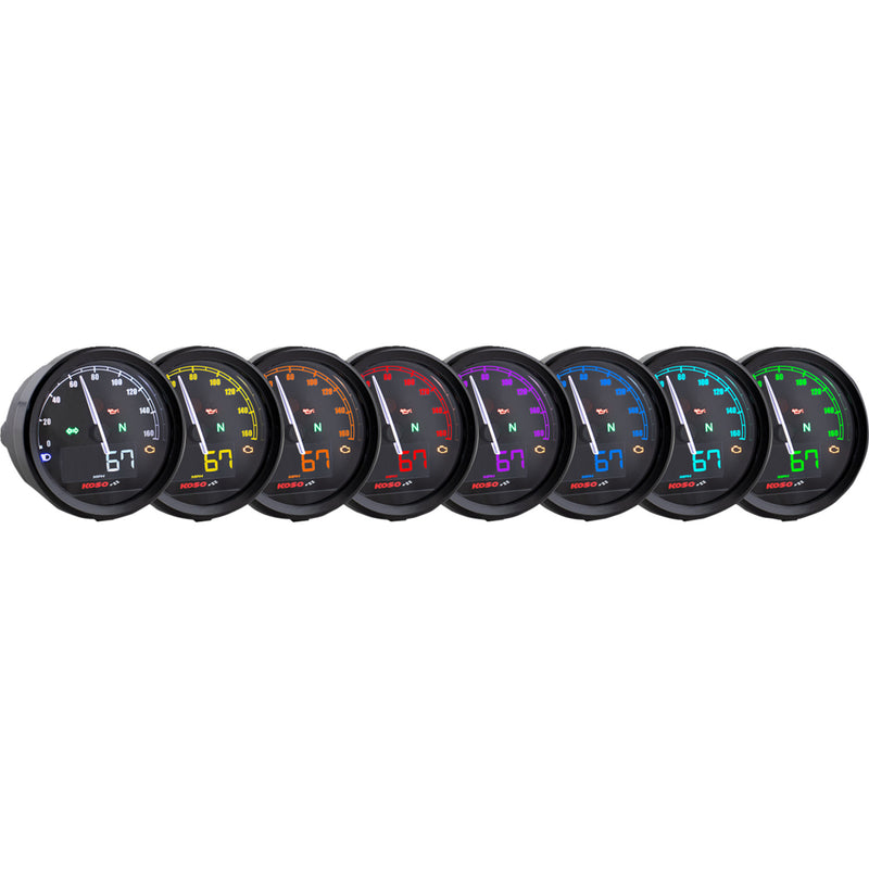 KOSO NORTH AMERICA 2210-0666 BA085001-HD TNT-05S - Speedometer Gauge d60