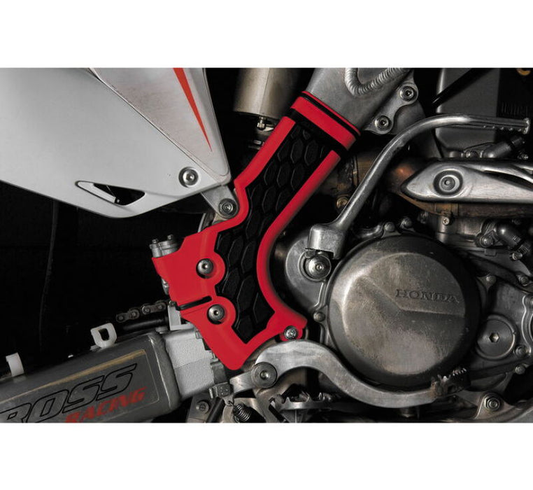 Acerbis 2374241018 13-17 Honda CRF250R / CRF450R Frame Guard X Grip - Red/black - Photo - Primary
