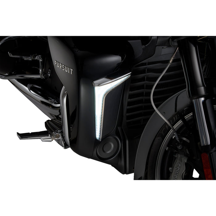 CIRO 2040-3227 46800 Fang® Lower Fairing Lights Lights - Lower Fairing - Chrome - Indian