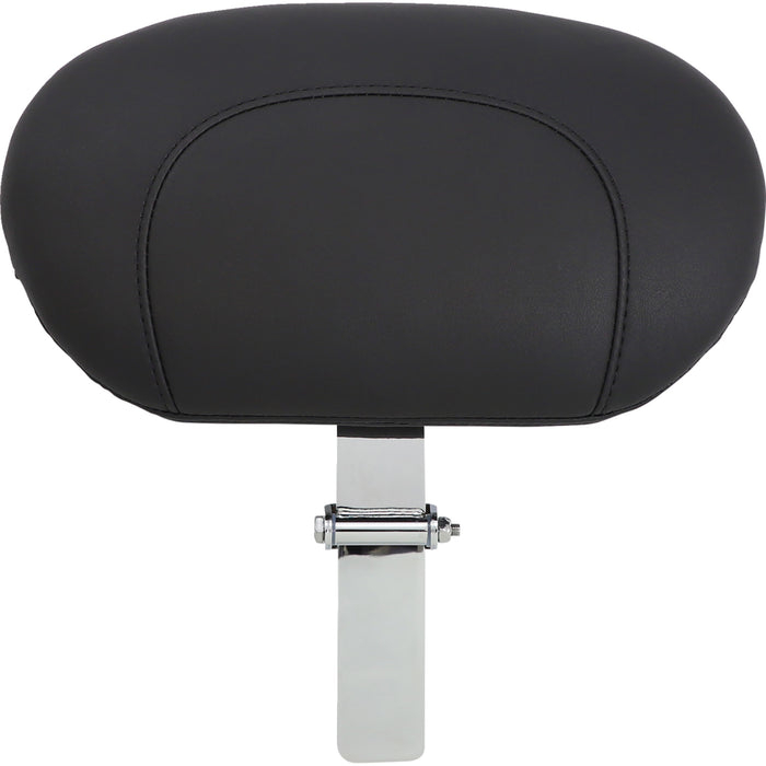 MUSTANG 0801-0462 79600 Wide Solo Seat with Removable Backrest - Vintage - Black - Smooth - FL '08+