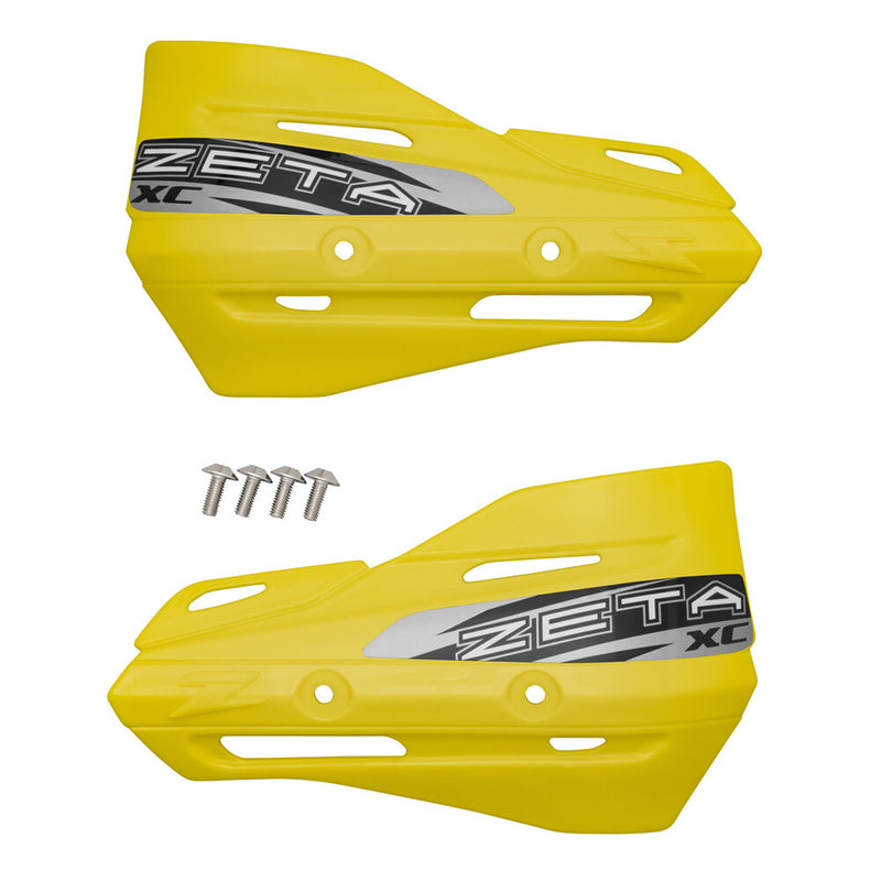 Zeta XC Protector Handguard Shields Yellow - ZE72-3107 For Husaberg Dirt Bikes 1989-2014 | Beta Dirt Bikes 2008-2018 | Aprilia 450 / 550 2006-2013