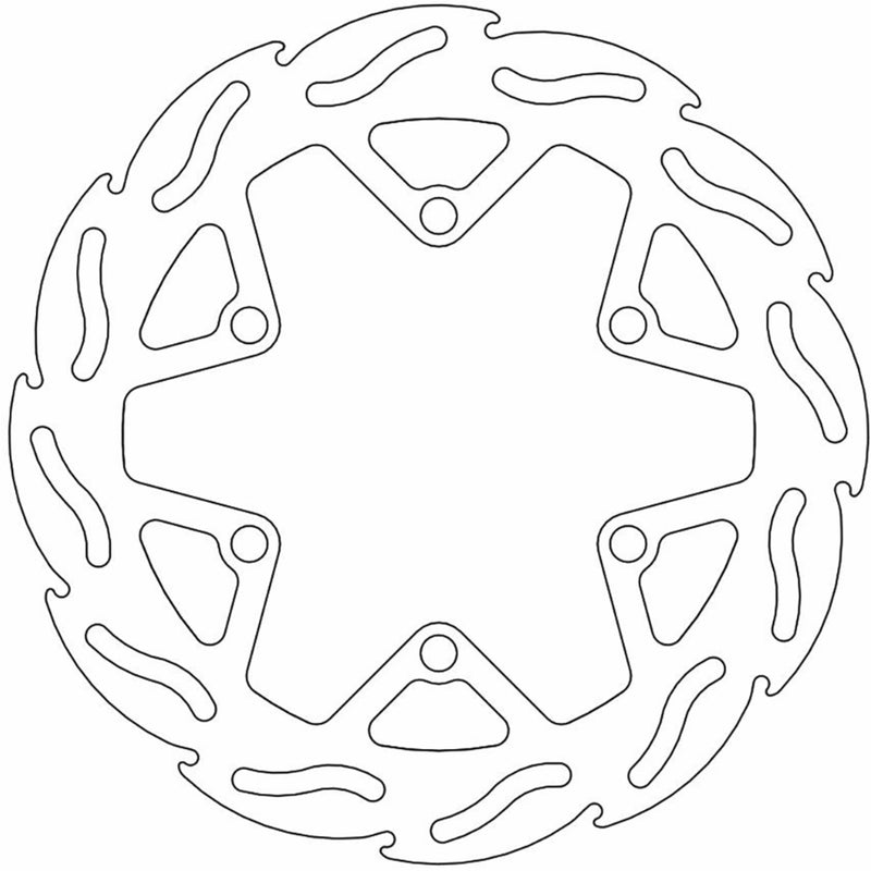 Moto-Master Flame Brake Rotor - 110238-PU Kawasaki KX 85 / KX 100 / KX 112 2001-2024