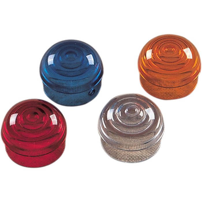 DRAG SPECIALTIES DS-282045 Chrome Marker Lights — Marker Light Lens Replacement Amber Lens - DDS282040/1