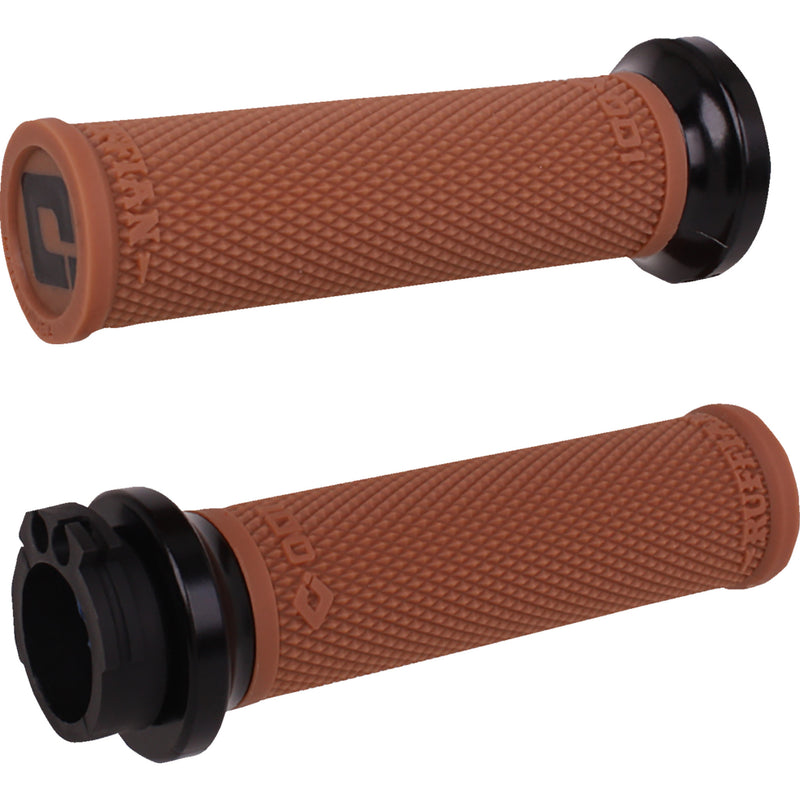 ODI Ruffian Lock-On Street Grips Cable Gum Black - V30HCWGR-B For Harley Motorcycles 1984-2022