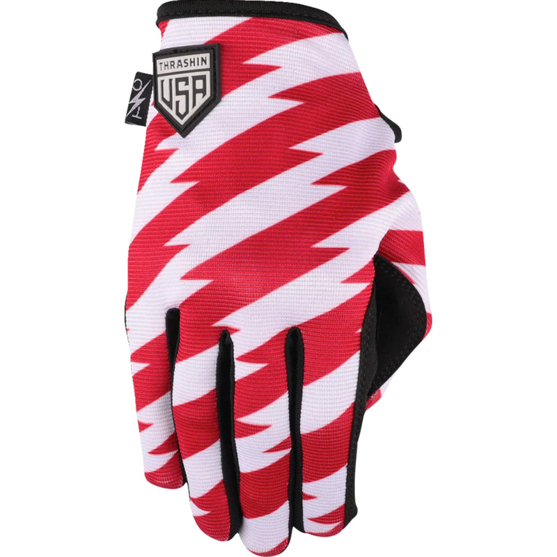 THRASHIN SUPPLY CO. Stars Bolts Stealth Gloves Red/Blue