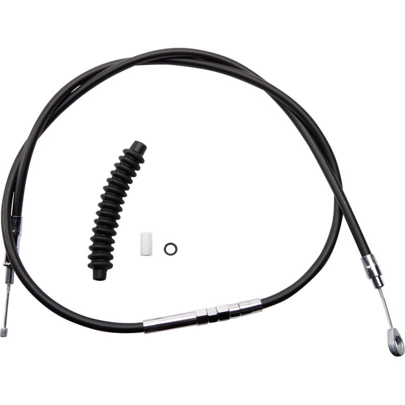 Drag Specialties High-Efficiency Black Vinyl Clutch Cable 57-1/4" For Harley Sportster 2005-2022