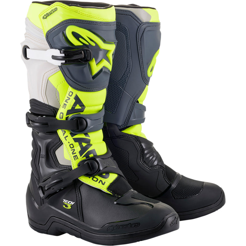 ALPINESTARS Tech 3 Boots Black/Gray/Yellow - Fluorescent US / EU