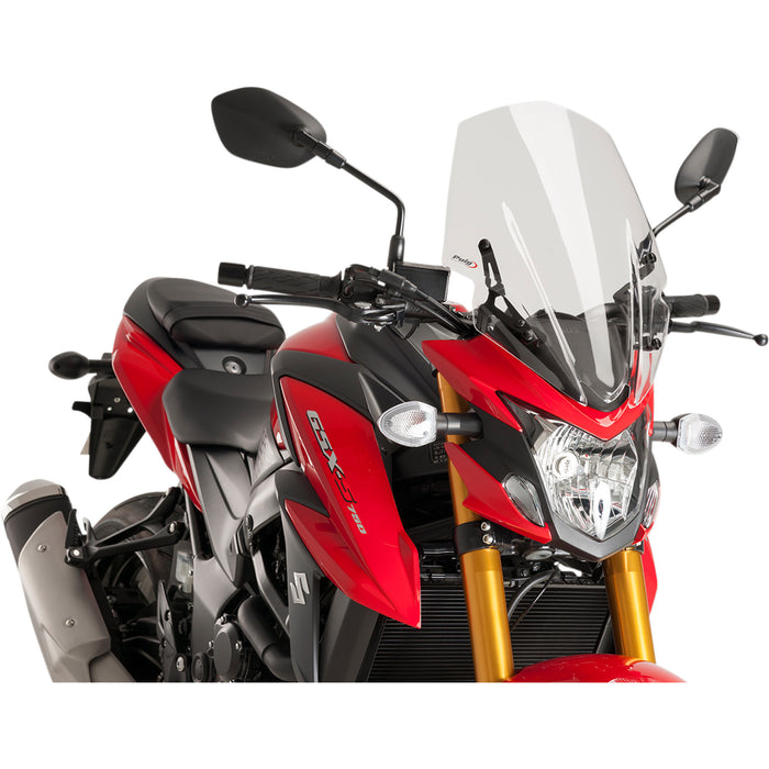 PUIG HI-TECH PARTS 2301-2710 9436W Z-Racing Windscreen Race Windscreen - 17-1/4" - Clear - Suzuki