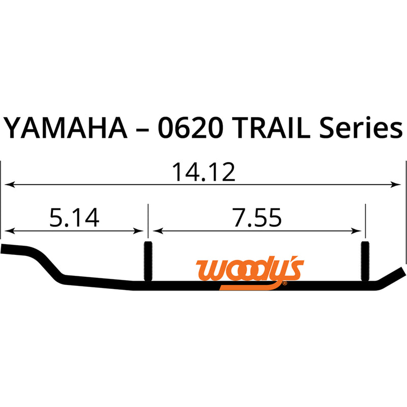 Woody's Standard Standard Runner - RUY-0620 Yamaha SRX120R / SnoScoot / 120R W/67" Track 2019-2021