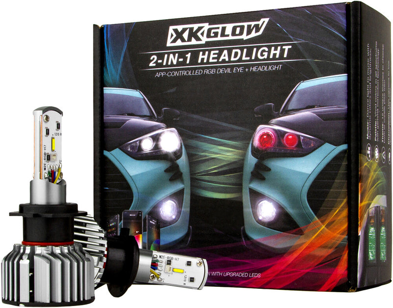 Xk Glow RGB H4 LED Bulb Kit - XK045004-H4-M