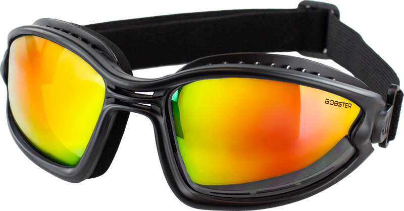 Bobster 26-5366 BBL002 BALLAST SUNGLASSES BLK/CRM RED W RED/YLW LENS