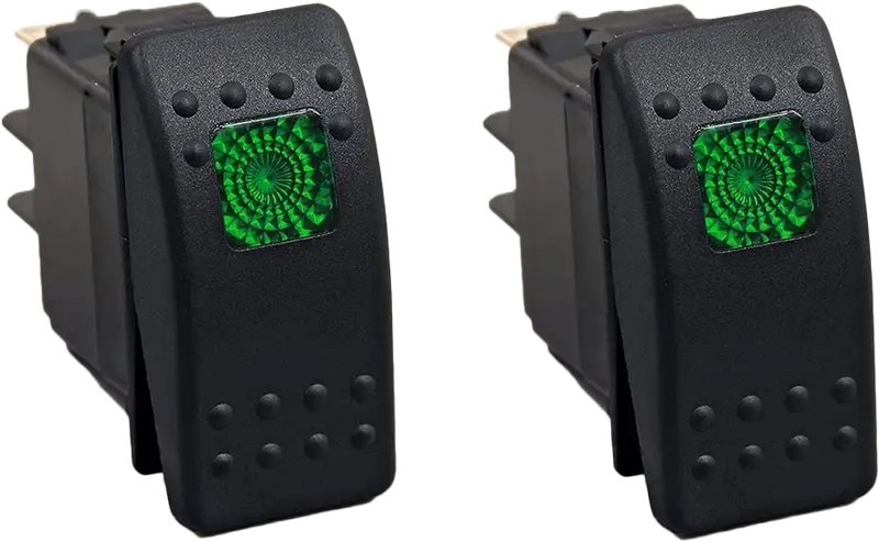 Open Trail 12-8605 SM106-005G LIGHTED ROCKER SWITCH GREEN