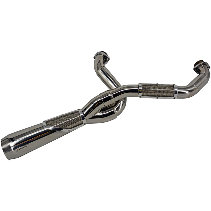 TRASK 1800-2794 TM-5132PO 2-into-1 Big Sexy Exhaust System stainless - m8 softail