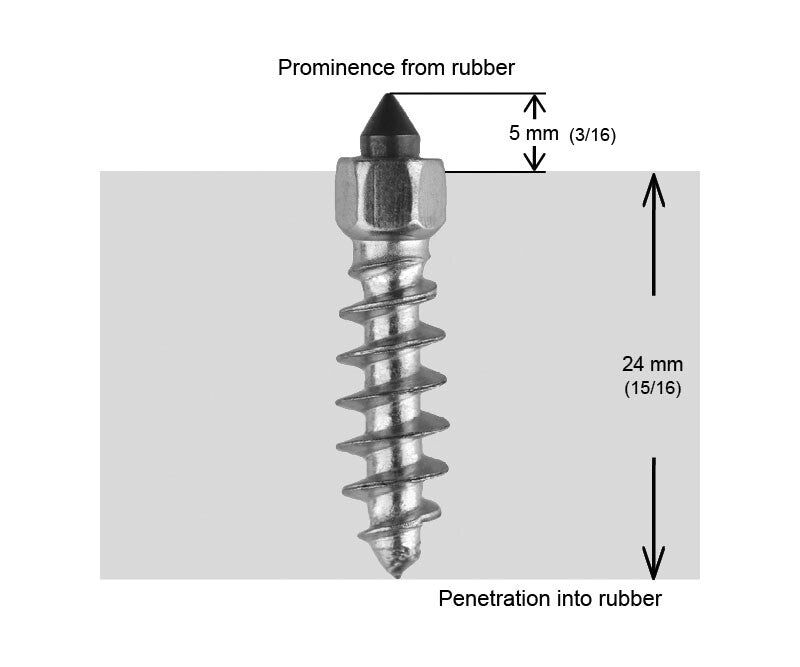 Igrip ST-25200R ST-25200R 1"-25MM STANDARD SCREW STUDS QTY 200