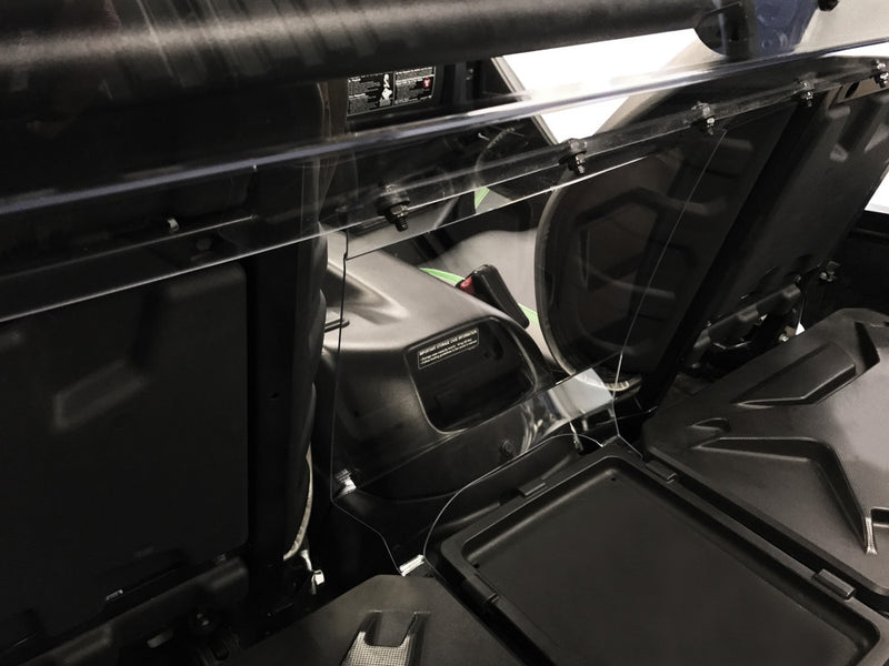 Spike Rear Windshield CLR - 77-8400-R Kawasaki Teryx 2014-2017