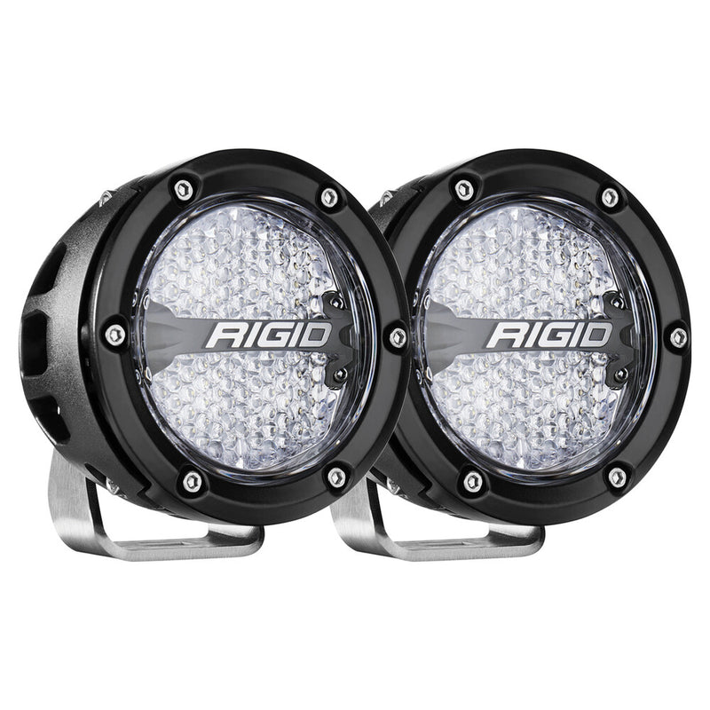 Rigid Industries 652-36300 36400 360-SERIES 4" DIFFUSED RGB/2 RGBW