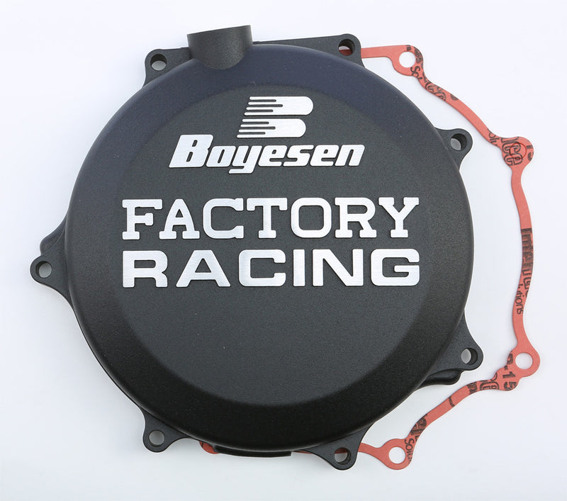 Boyesen Factory Racing Clutch Cover Black - CC-18B Kawasaki KX 450 / 450 / KFX450R 2006-2015