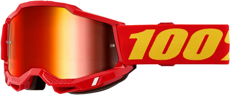 100% 610-5382 50025-00013 ACCURI 2 JUNIOR GOGGLE RED MIRROR RED LENS