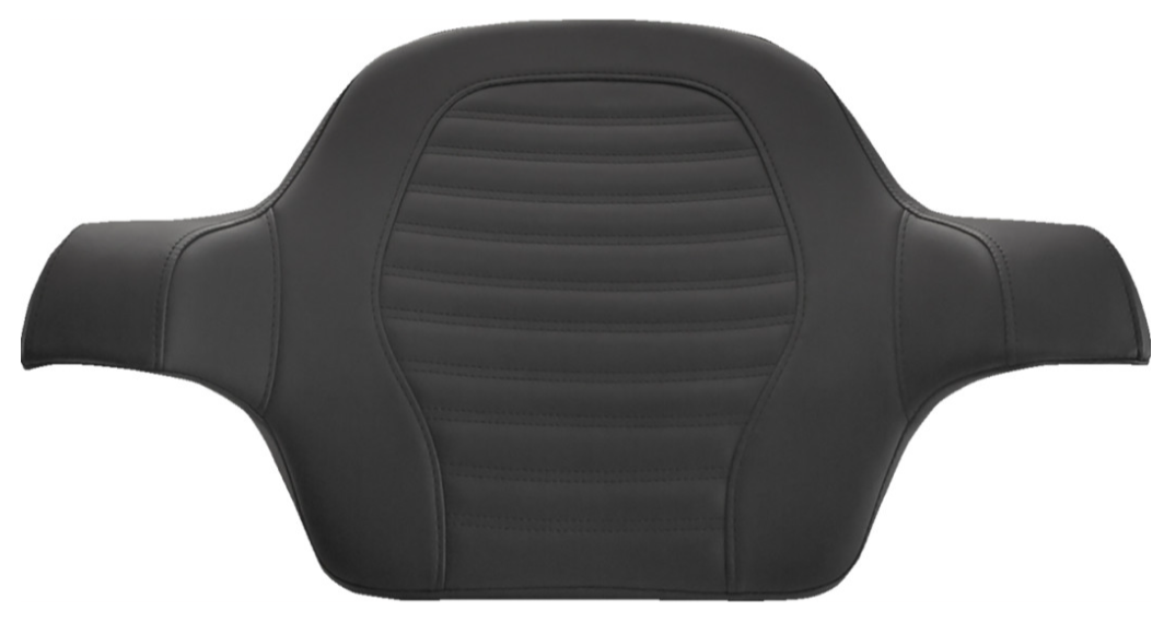 SADDLEMEN 0801-1366 814-07-TPACK-RP Tour Pak® Backrest Pad Slim - Roll & Pleat - Black - FL 14-23