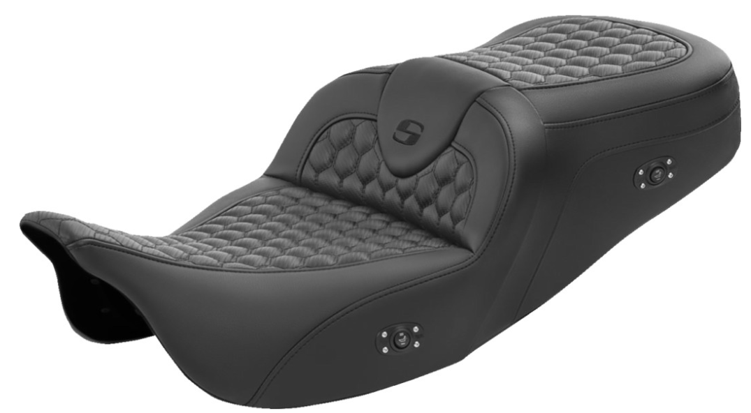 SADDLEMEN 0801-1555 808-07B-189HCT Honeycomb Roadsofa™ - without Backrest - Heated - FL '08-'23