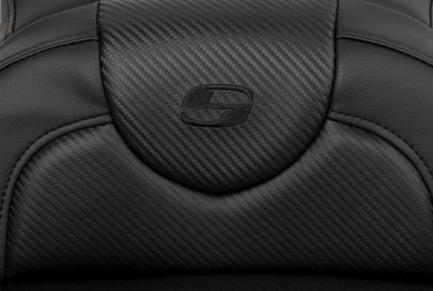 SADDLEMEN 0801-1626 A808-07R-186BLK Roadsofa™ Carbon Fiber Seat-Black Stitch - Backrest - FL 08-23