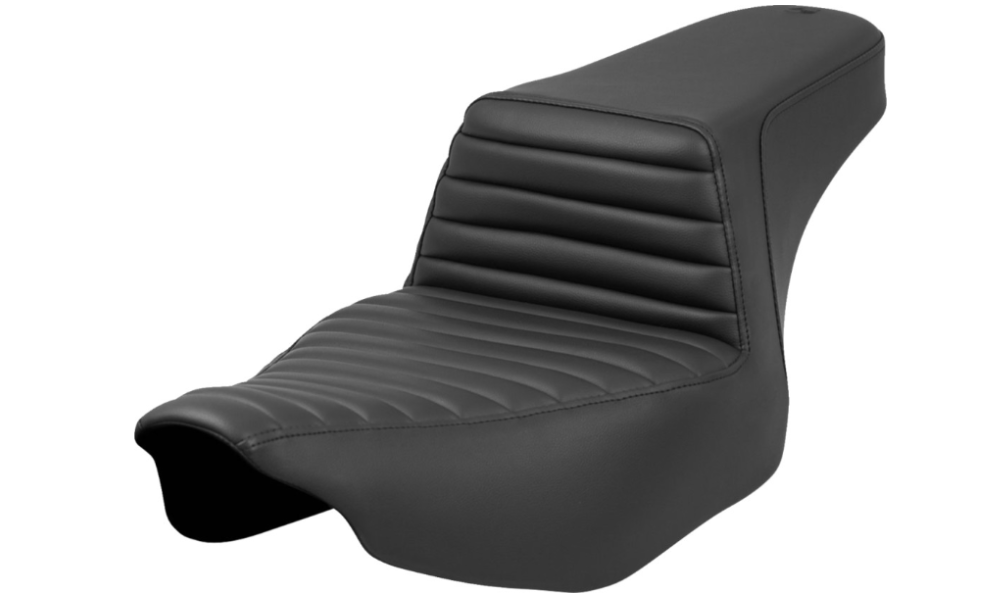 SADDLEMEN 0801-1680 823-07-171 Step-Up Seat Tuck-n'-Roll - Black - Road Glide/Street Glide 23-24