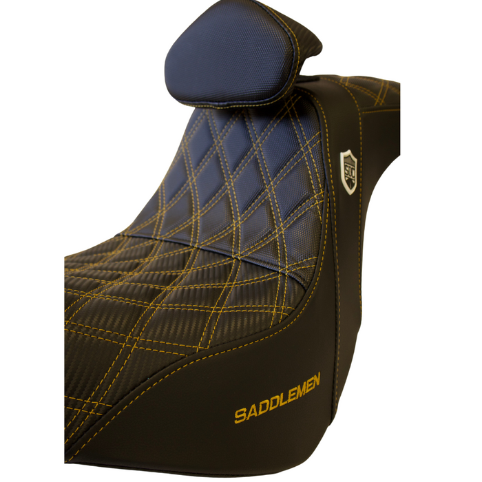GOLD STITCH SADDLEMEN 0802-1435 SC81829DBRT Pro Series SDC Performance Grip Seat - Backrest