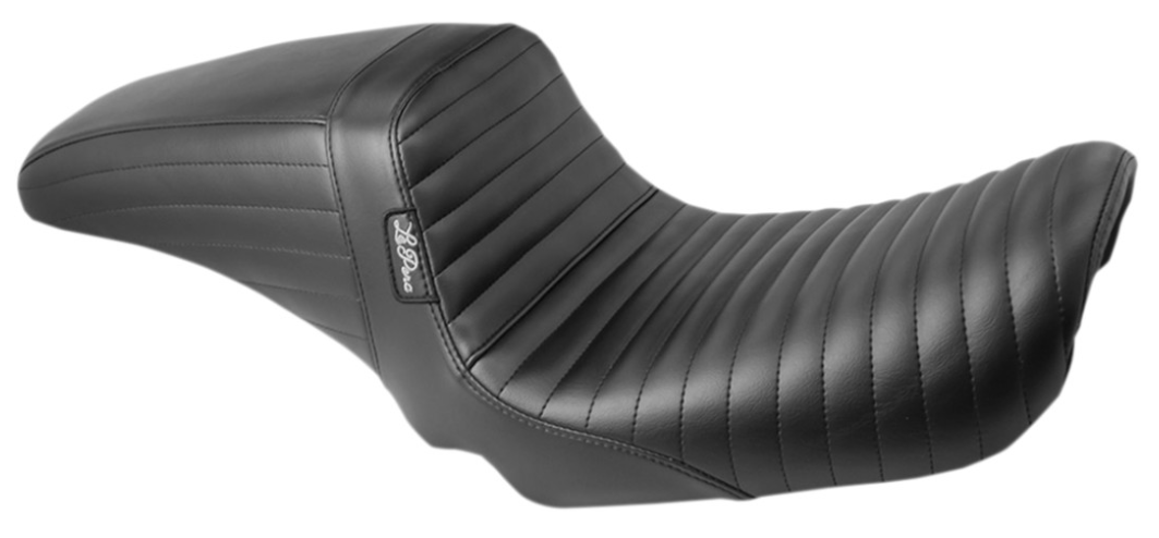 LE PERA 0803-0583 LK-591PT Kickflip Seat — Pleated  Black - FXD '06-'17