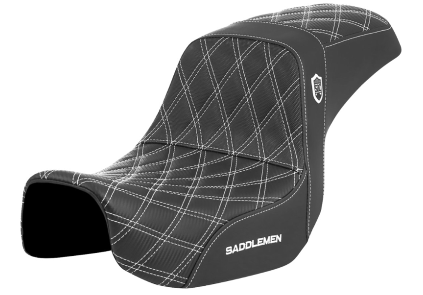SADDLEMEN 0803-0729 SC80604WHT Pro Series SDC Performance Grip